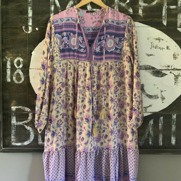 New Boho Gypsy Floral Maxi Portobello Road Dress - Picture 5 of 8